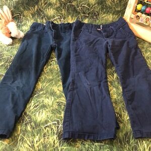 Girls bundle of navy blue pants size 4